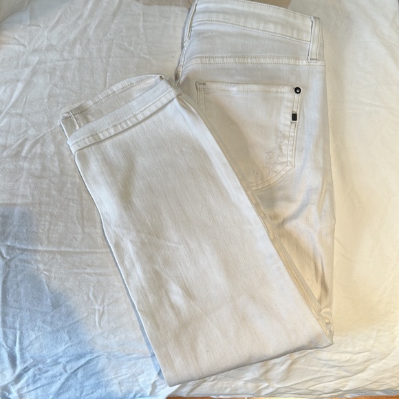 genetic denim distressed white skinny Jean size 27 - Picture 2 of 2